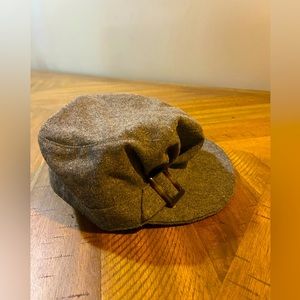 Women’s fashion gray wool blend fashion cap